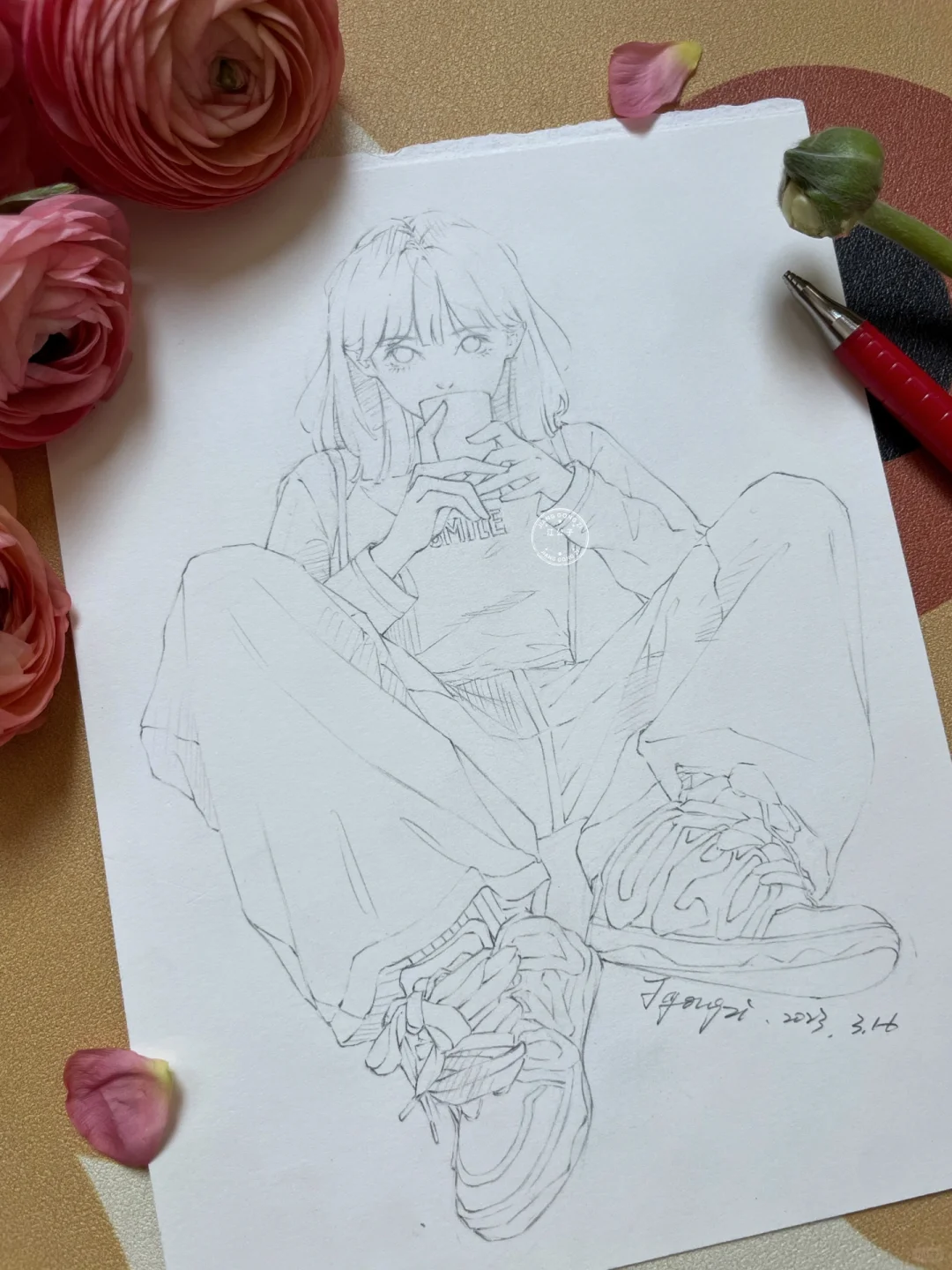大透视的快乐🎱水彩少女