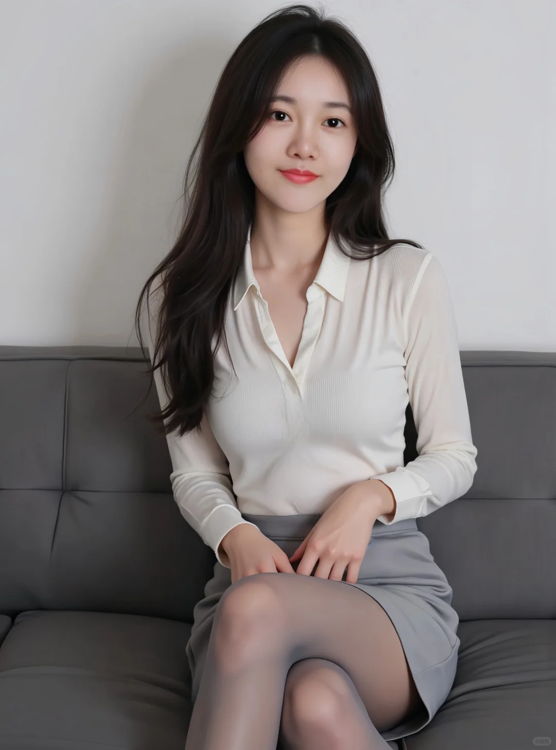 日系韩系土欲系？纯欲OL穿搭，很乖很听话