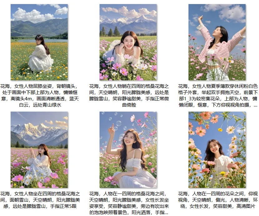格桑花海🌿🌿拍照姿势