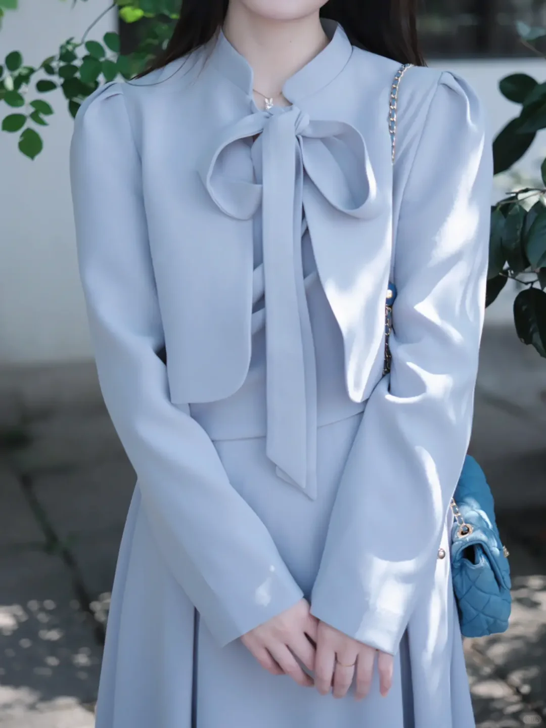 温柔浪漫💙奶蓝色公主套装裙~