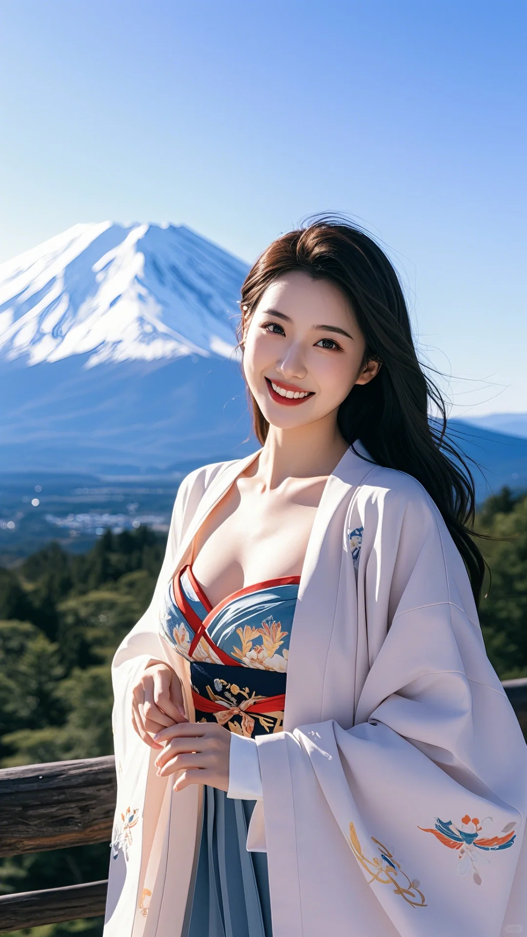 富士山下的美丽邂逅：揭秘岛国女性独特魅力