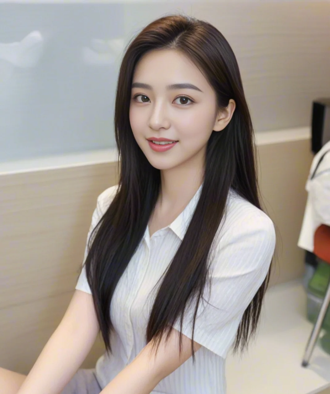 甜美女孩，用笑容征服世界！