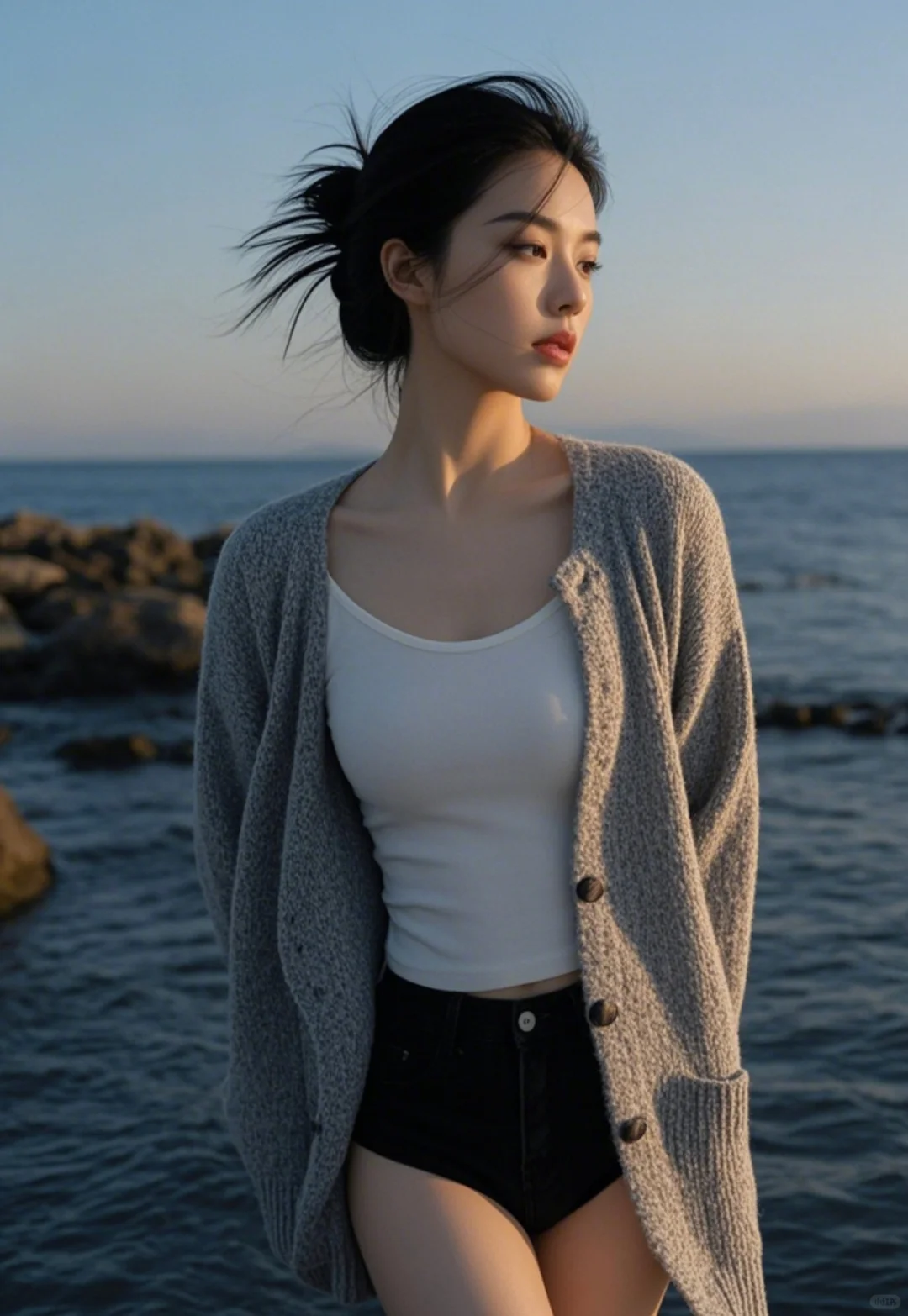 海边，外拍氛围太美了吧📷