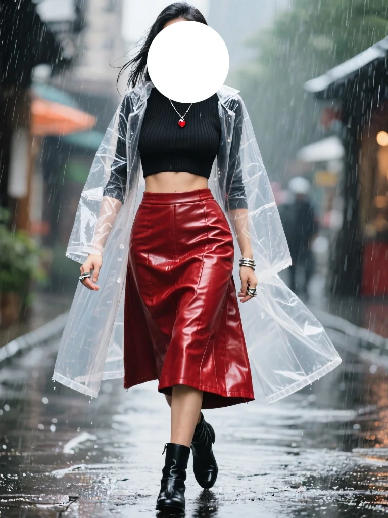 旅游遇雨？照样性感出街🌧
