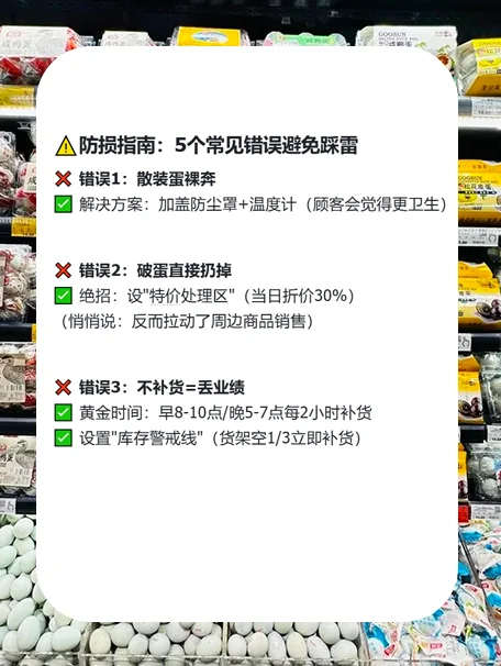 ?超市鸡蛋销量翻倍秘籍！3步陈列3套绝招