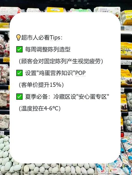 ?超市鸡蛋销量翻倍秘籍！3步陈列3套绝招