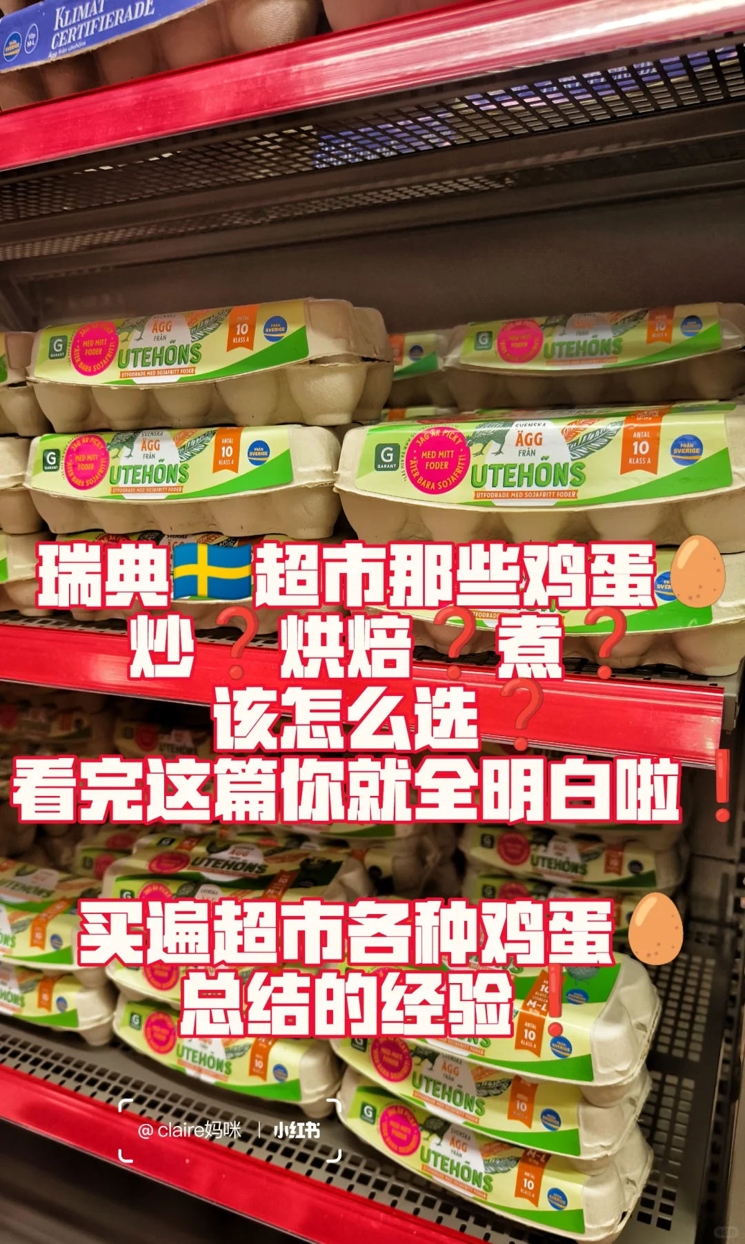 瑞典?? 鸡蛋选购攻略，?干货??