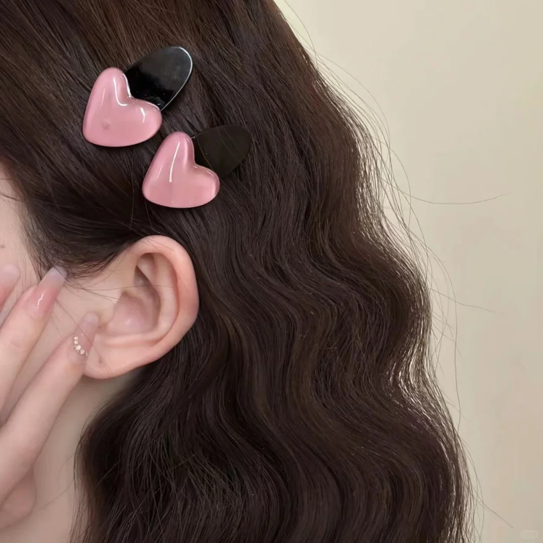 好甜呀💗这个爱心冻冻发夹