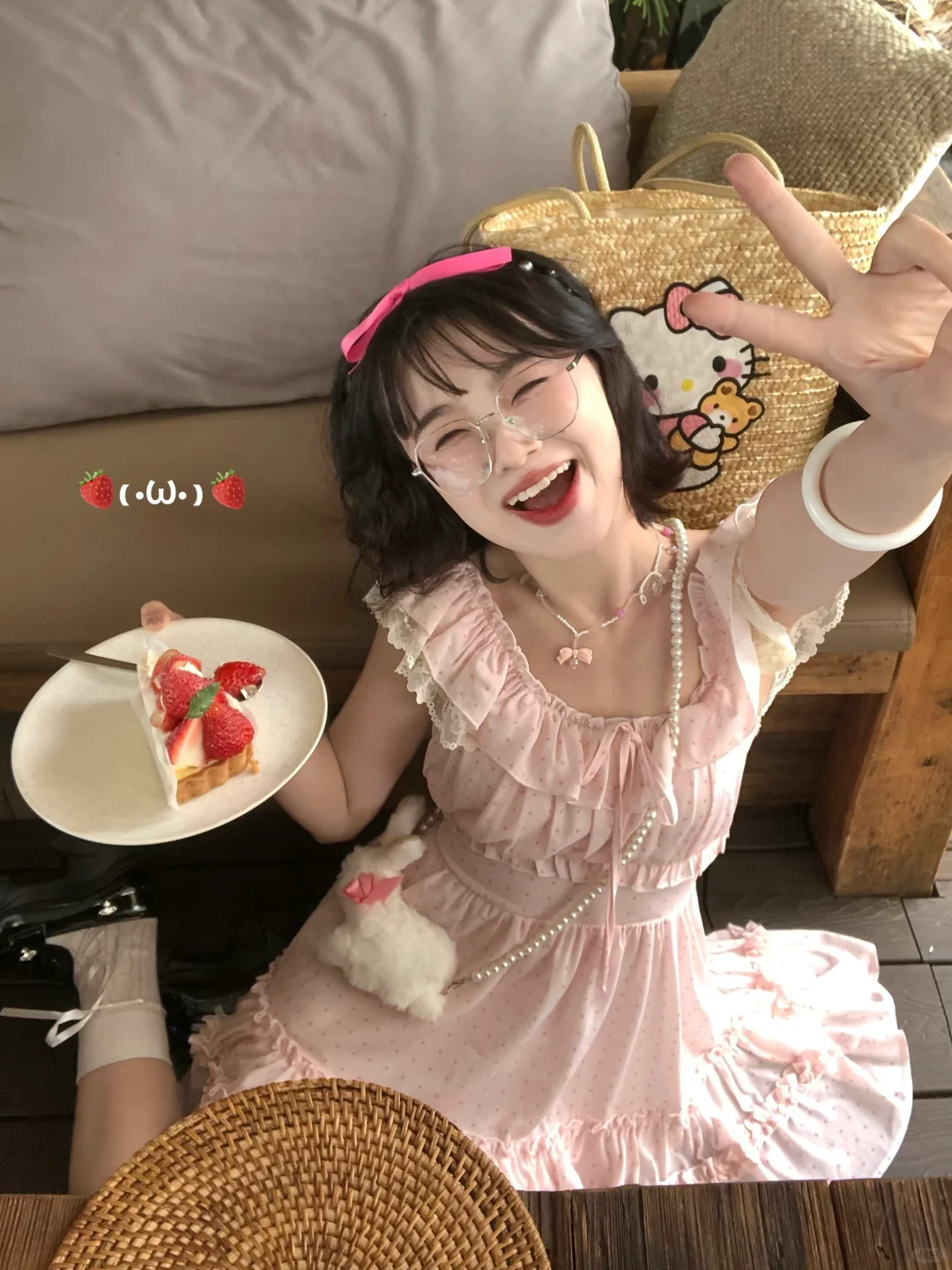 啊啊好甜！🍓自带俏皮少女感的裙子真的少见！