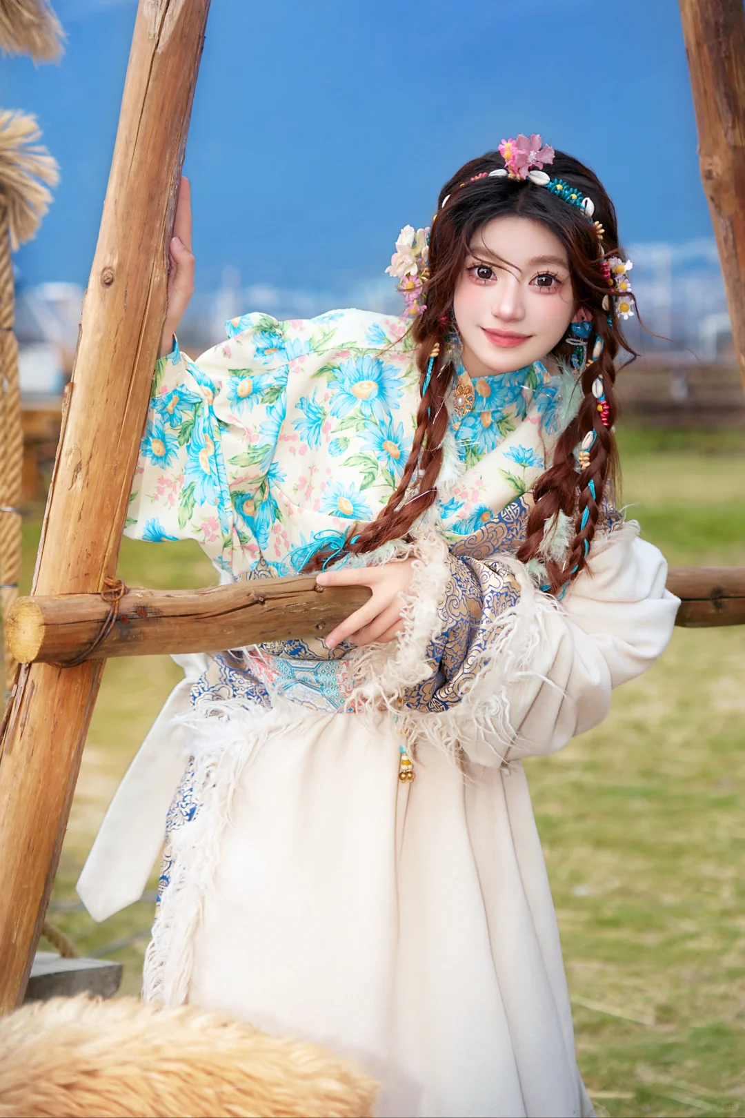 丽江写真|去拥抱大草原🍃自由的藏族姑娘