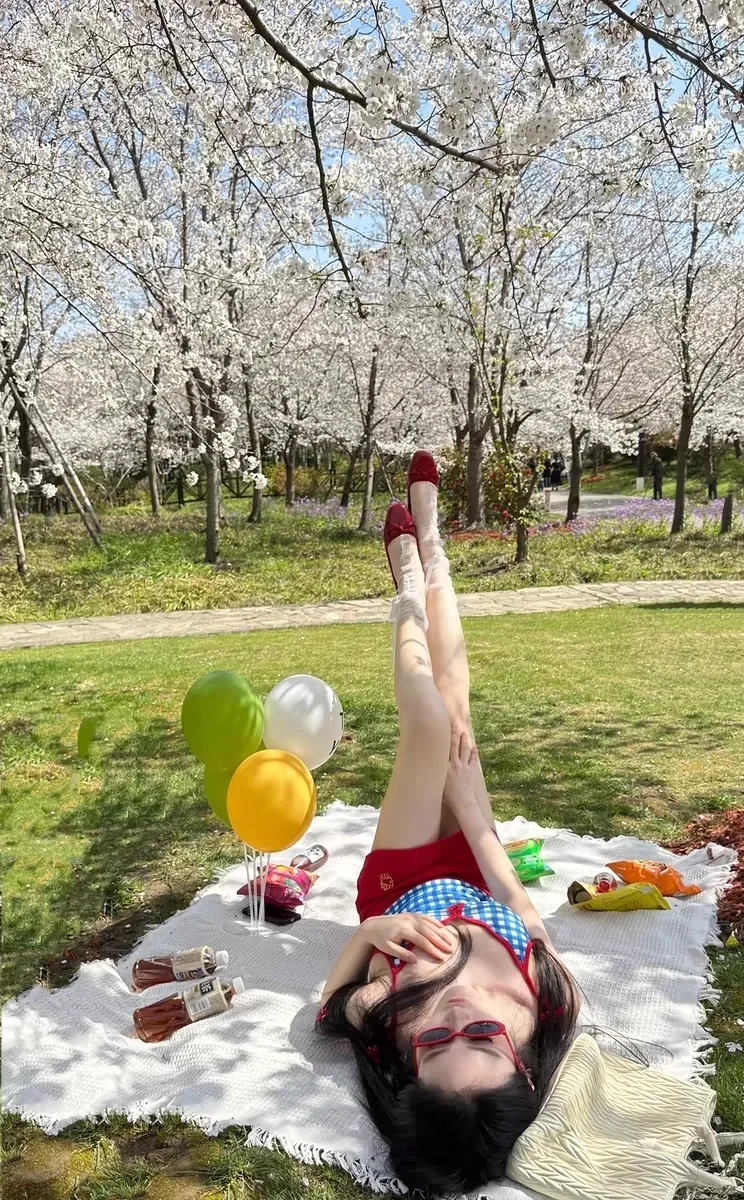 可以外穿的泳衣👙复古甜美