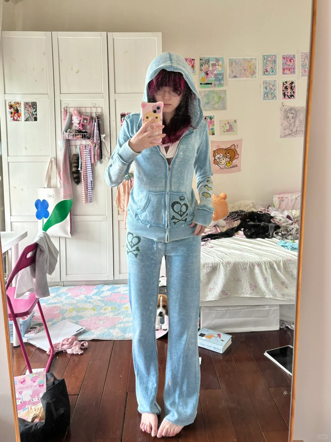 在妈妈的旧衣橱里翻出来的真正y2k战袍