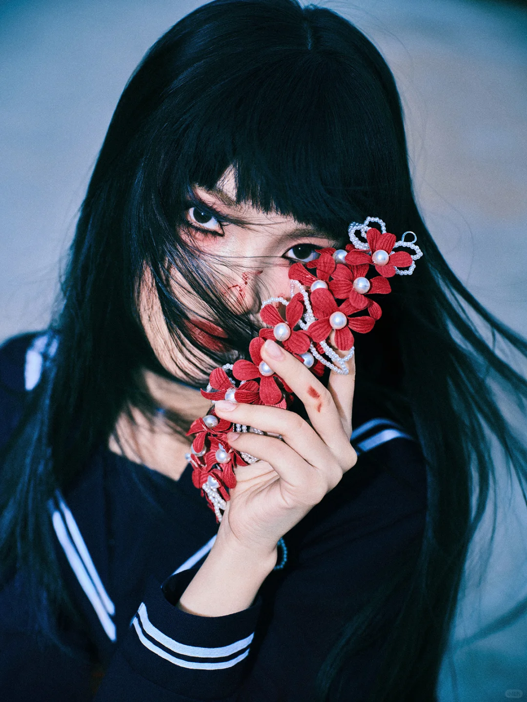 尝试了一下暗黑丧系jk🩸暗黑少女写真