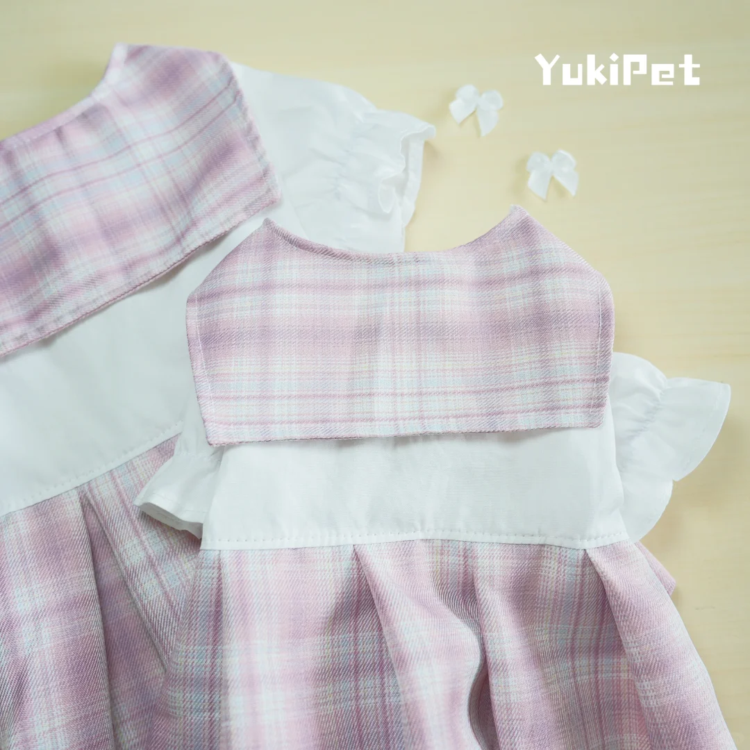 宠物衣服| 小狗校供感JK制服 粉色JK小裙子