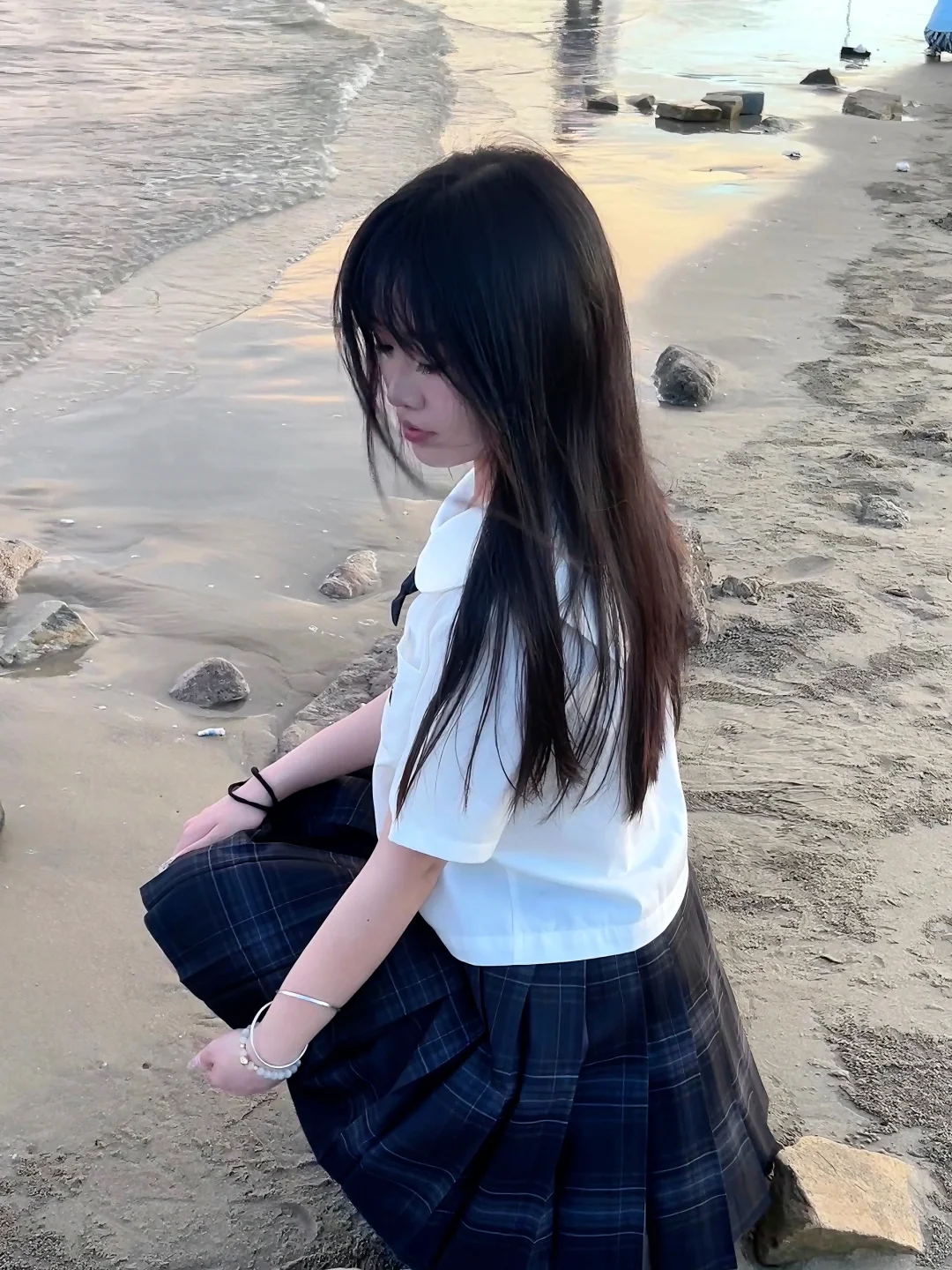 jk和海边绝配！！