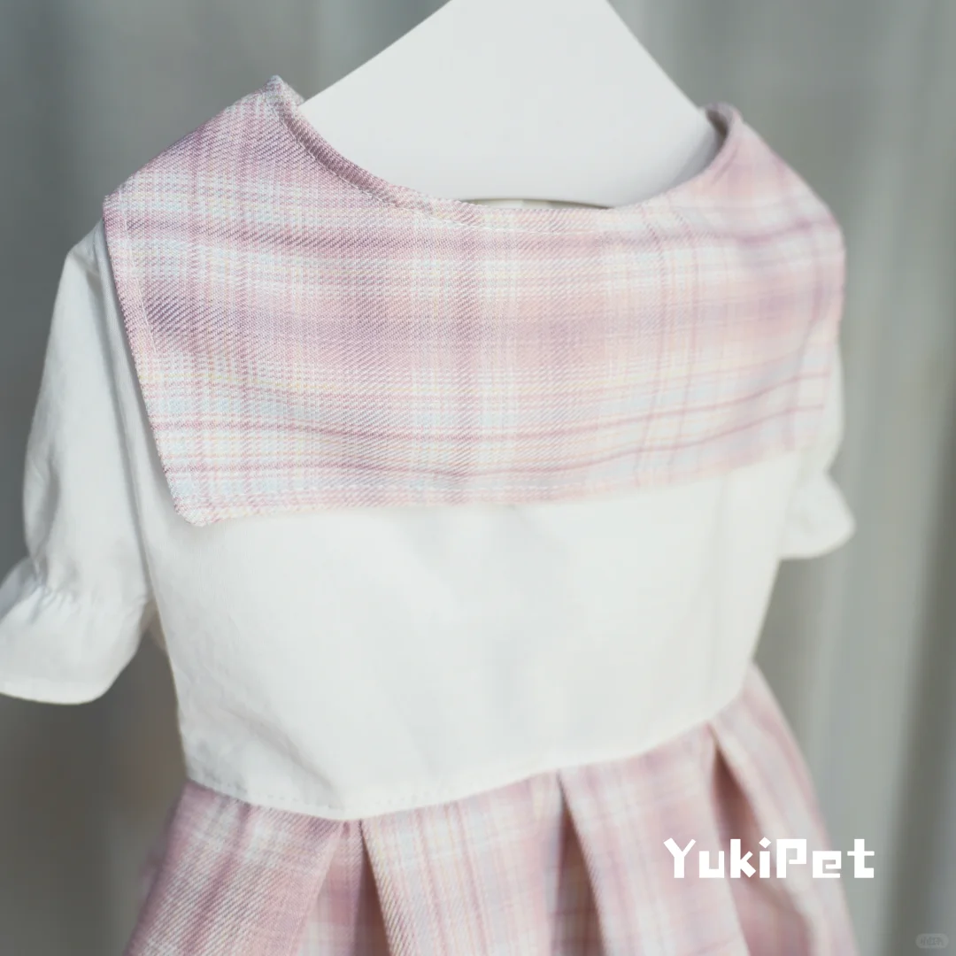 宠物衣服| 小狗校供感JK制服 粉色JK小裙子