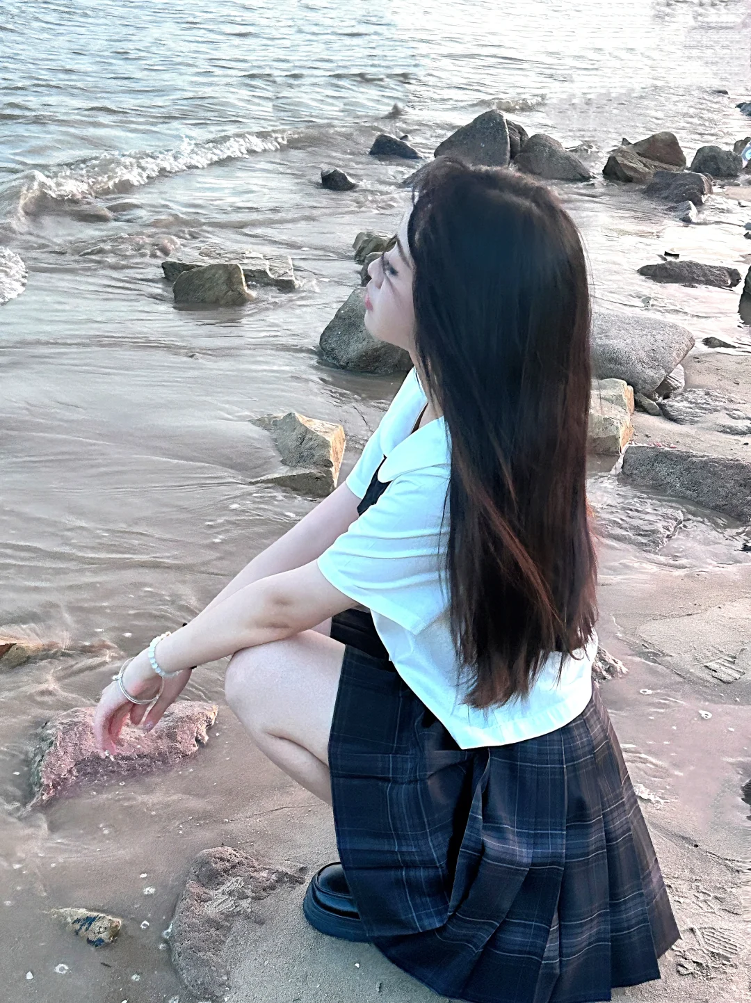 jk和海边绝配！！