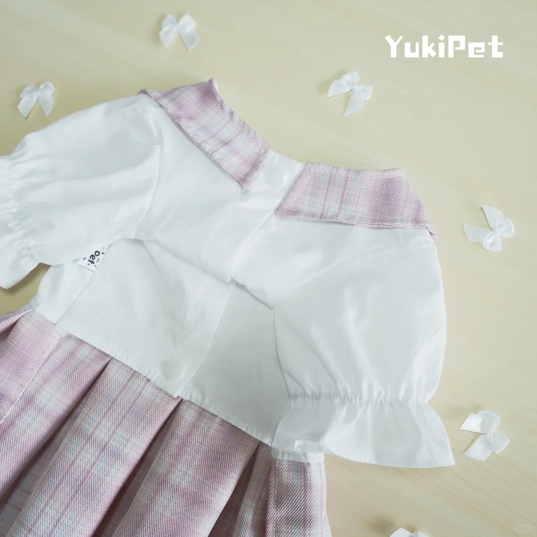宠物衣服| 小狗校供感JK制服 粉色JK小裙子