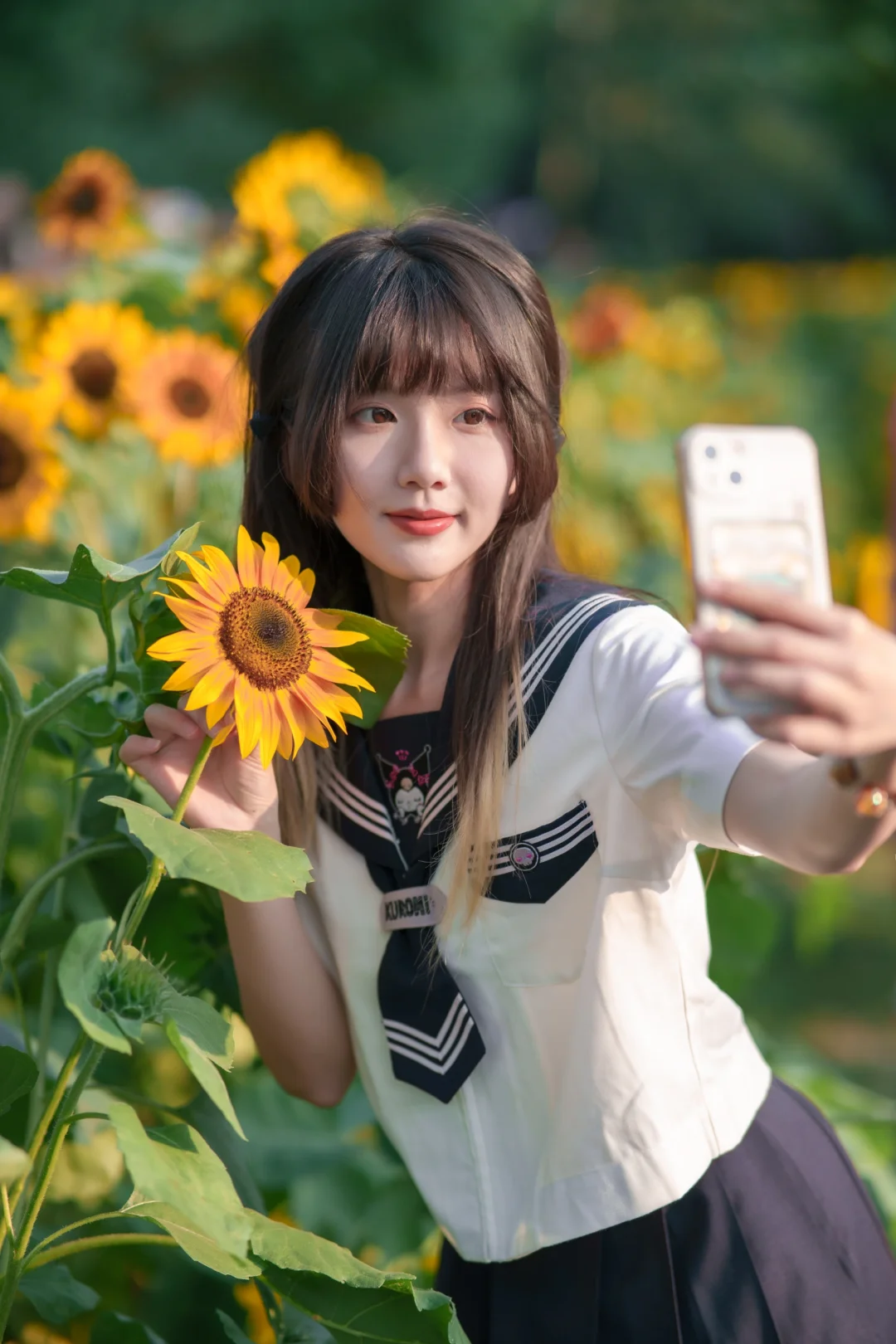 今天是阳光☀️向日葵与JK！
