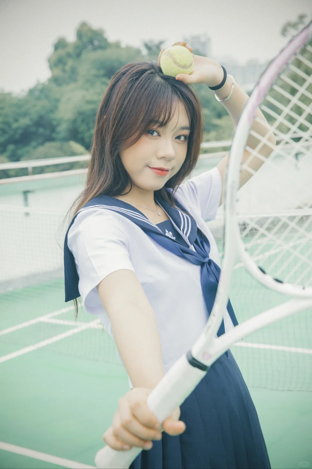 夏天雨后的少女jk
