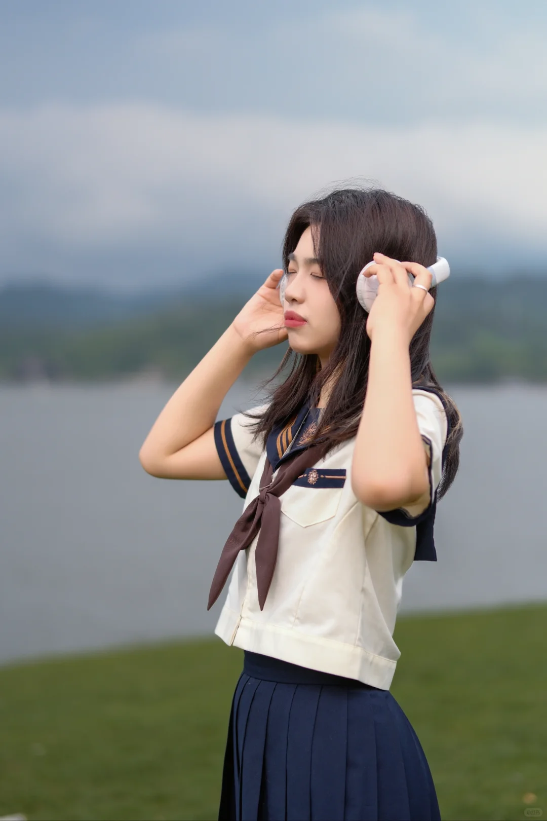 JK制服‖今天的天空像深蓝色情书