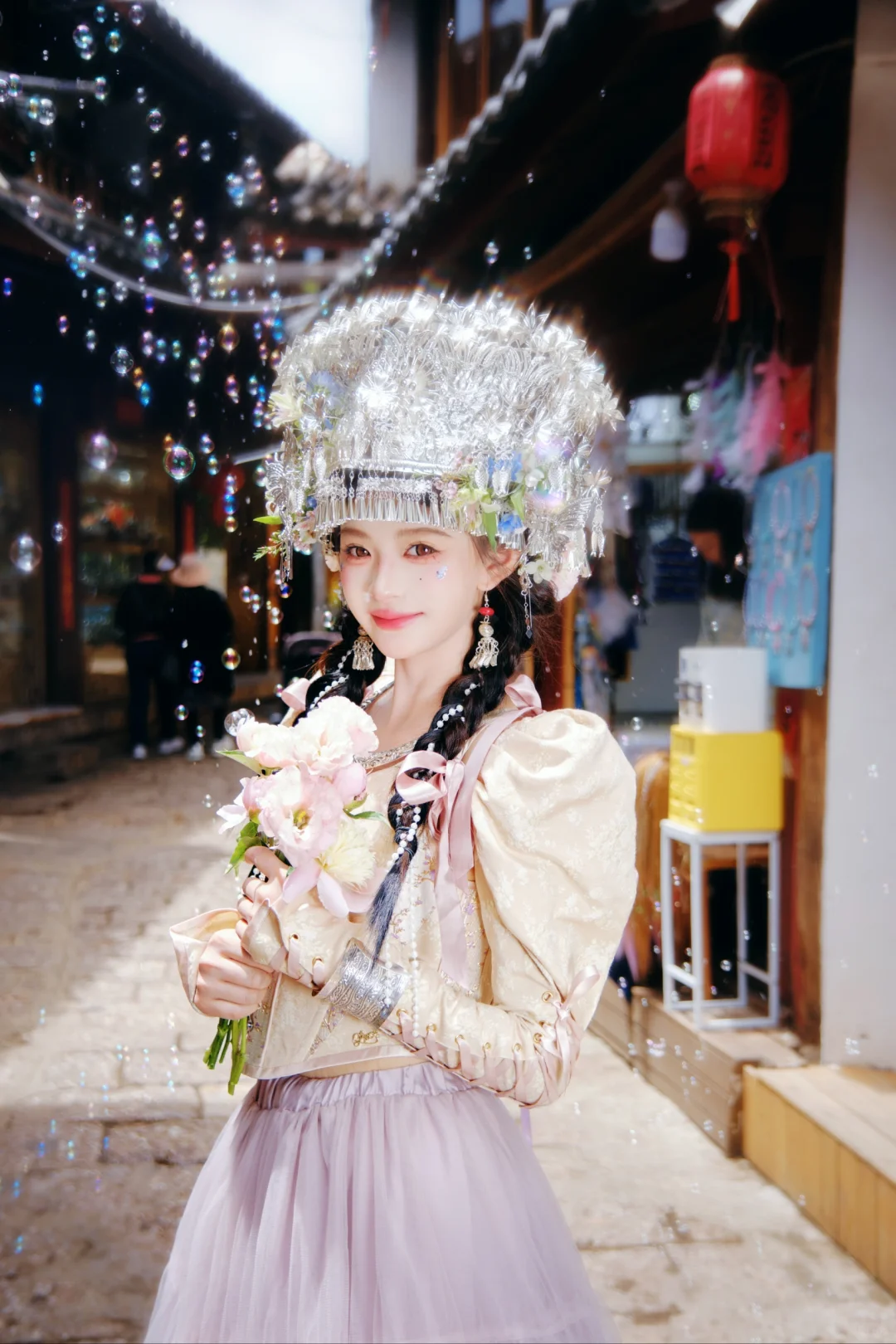 在丽江做一回少女感满满的苗族甜妹🍬