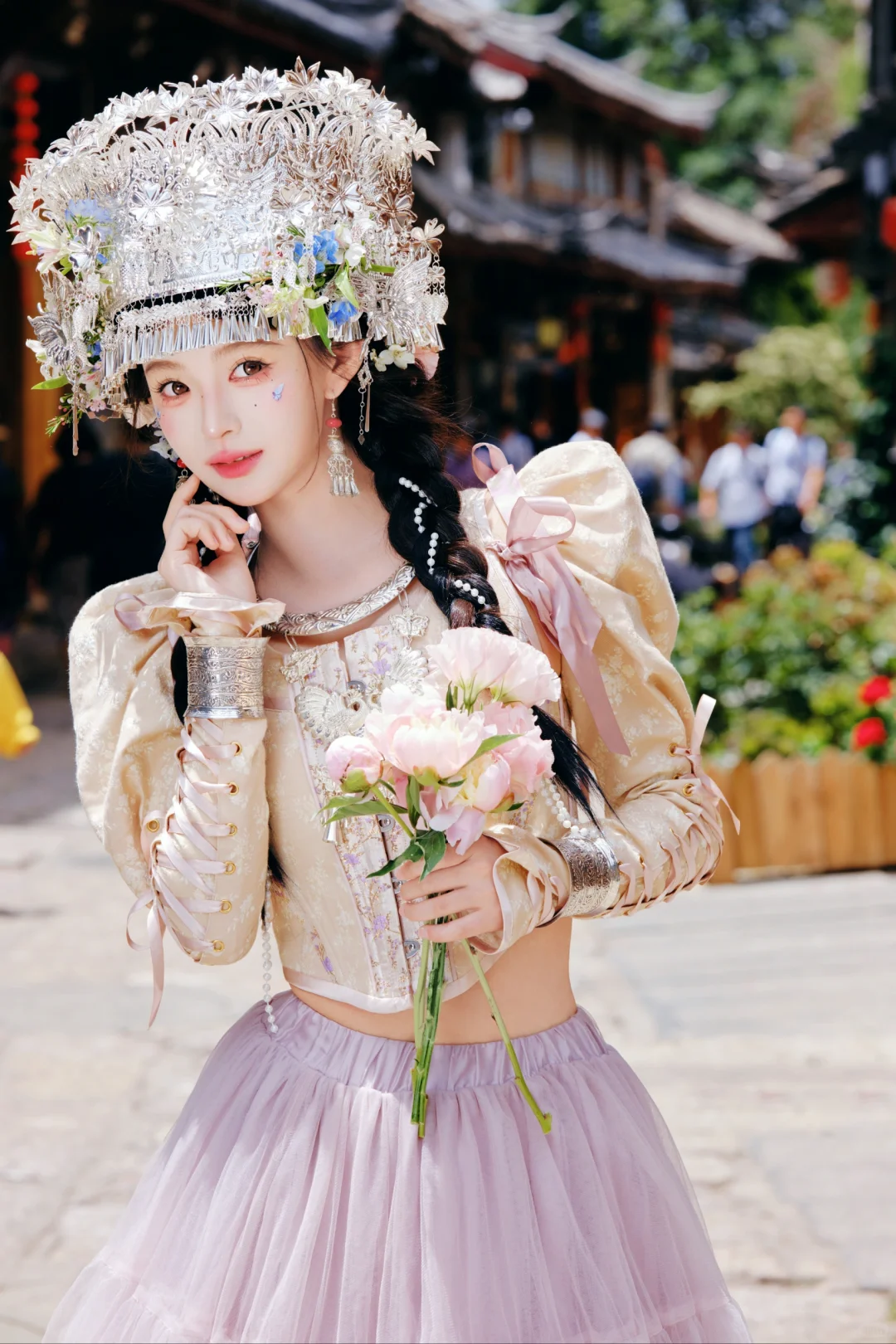 在丽江做一回少女感满满的苗族甜妹🍬