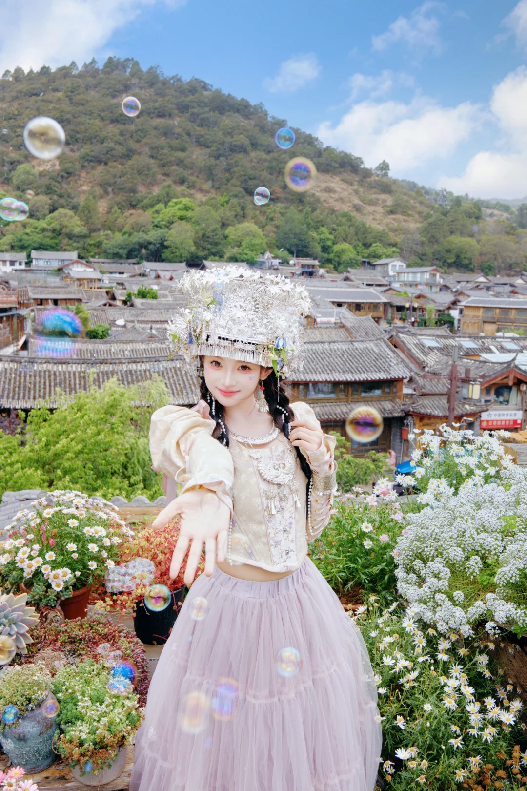在丽江做一回少女感满满的苗族甜妹🍬