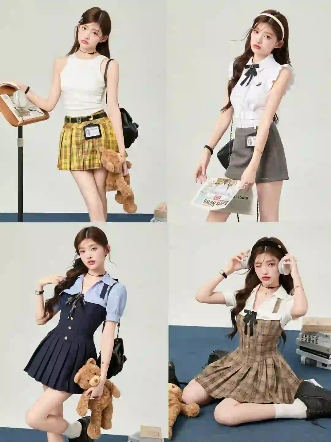 商业摄影｜辣妹学院JK lookbook 拍摄