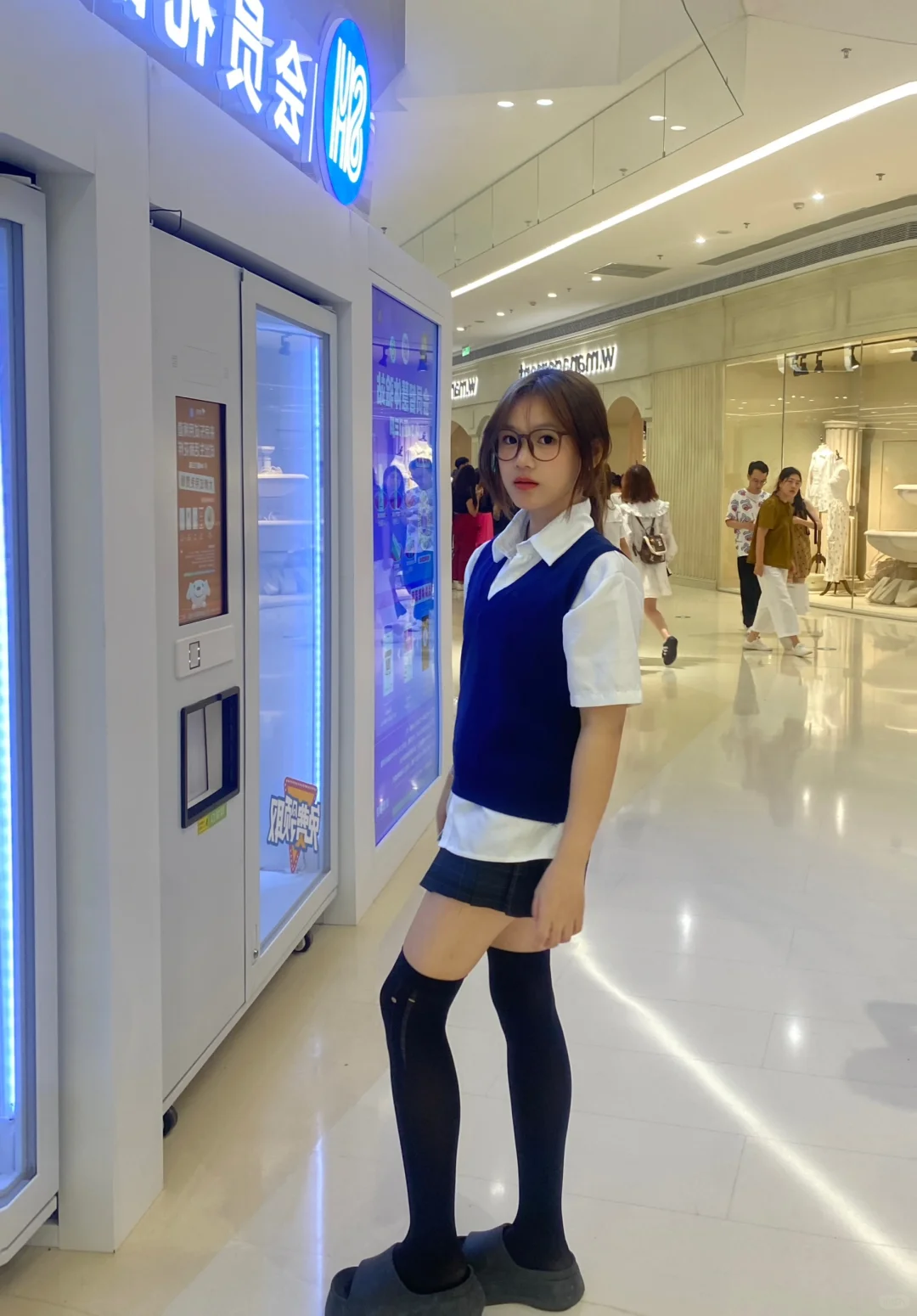 今日份jk穿搭，好喜欢这个马甲