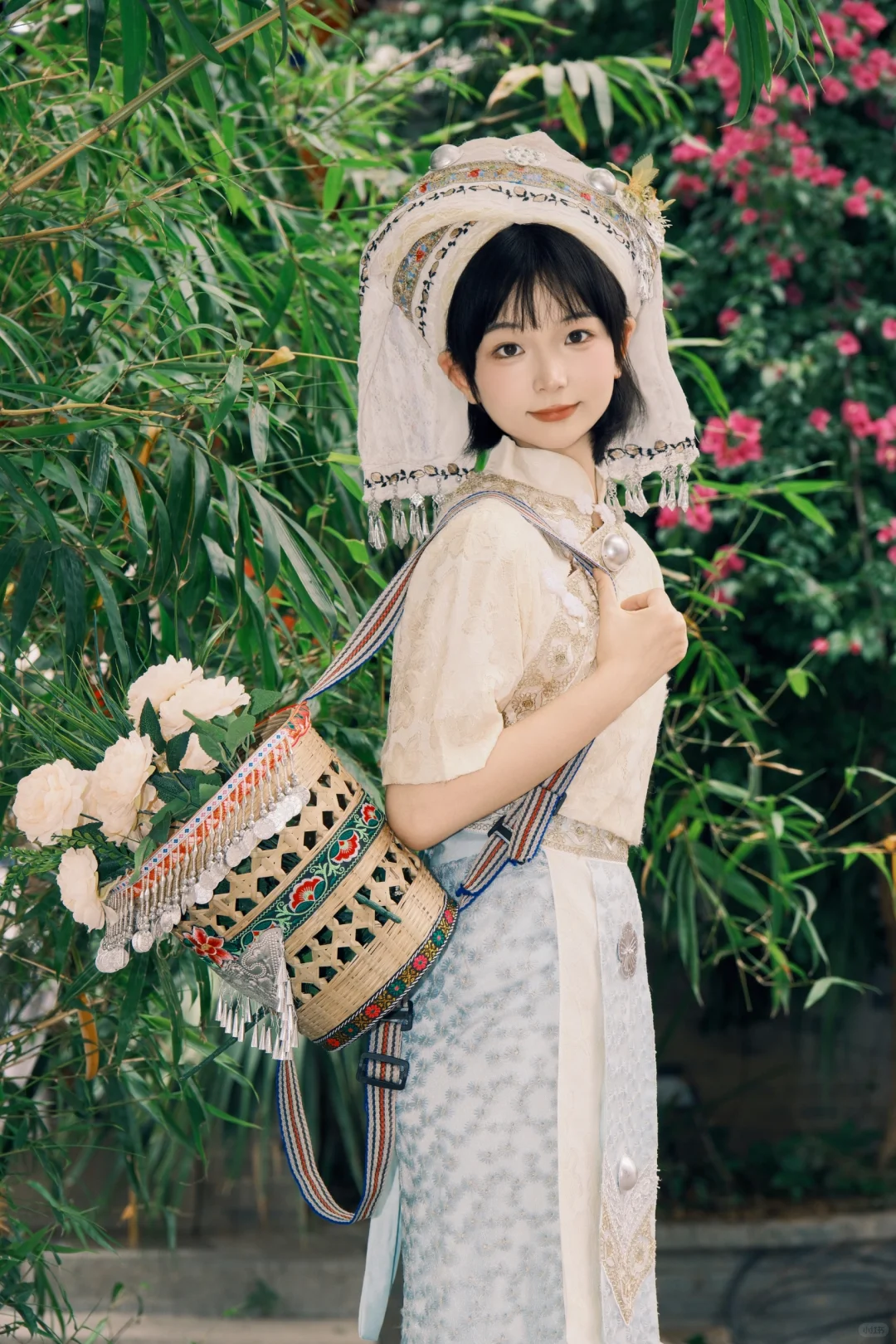 壮族和花，真的超搭！