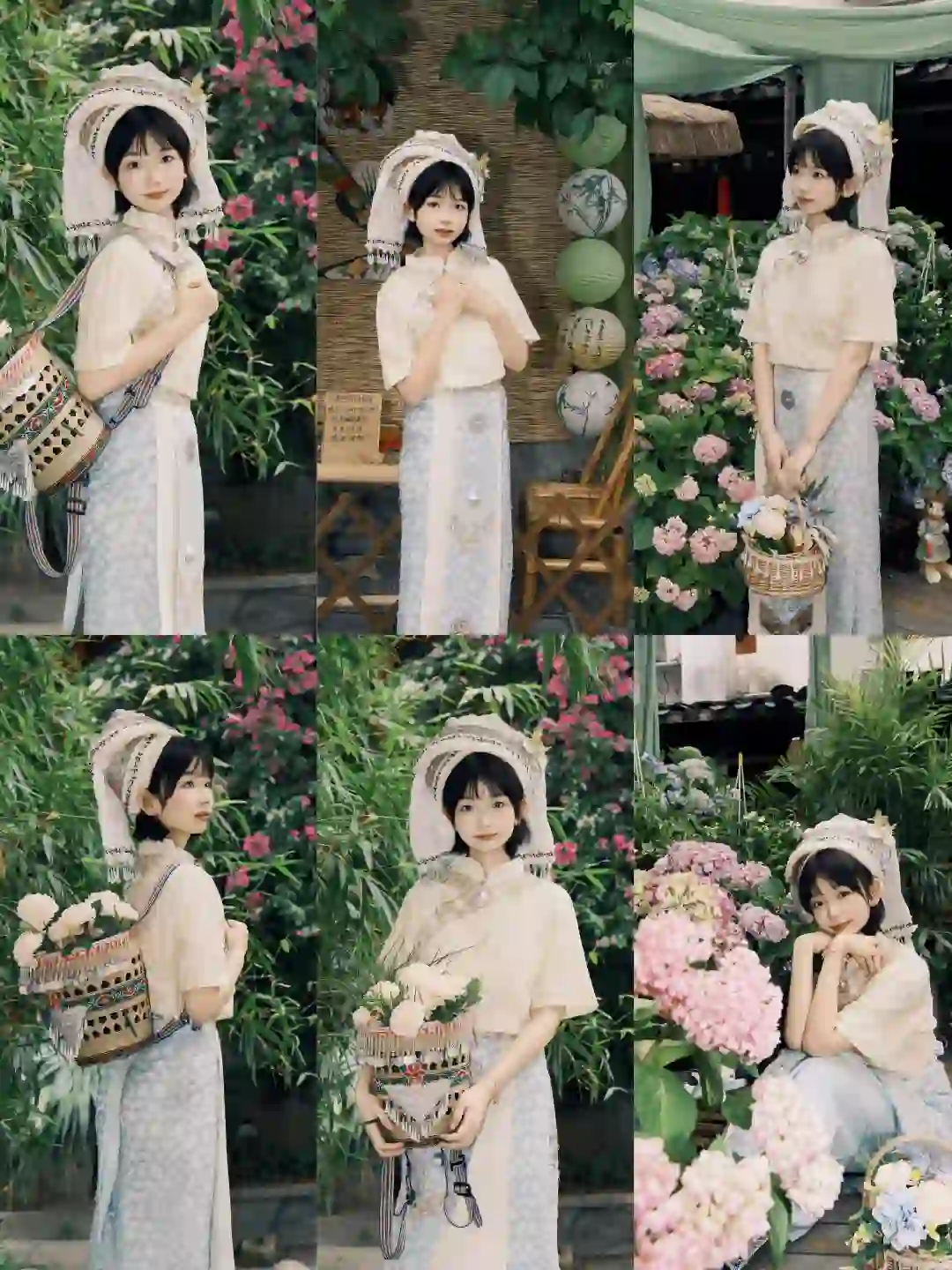 壮族和花，真的超搭！