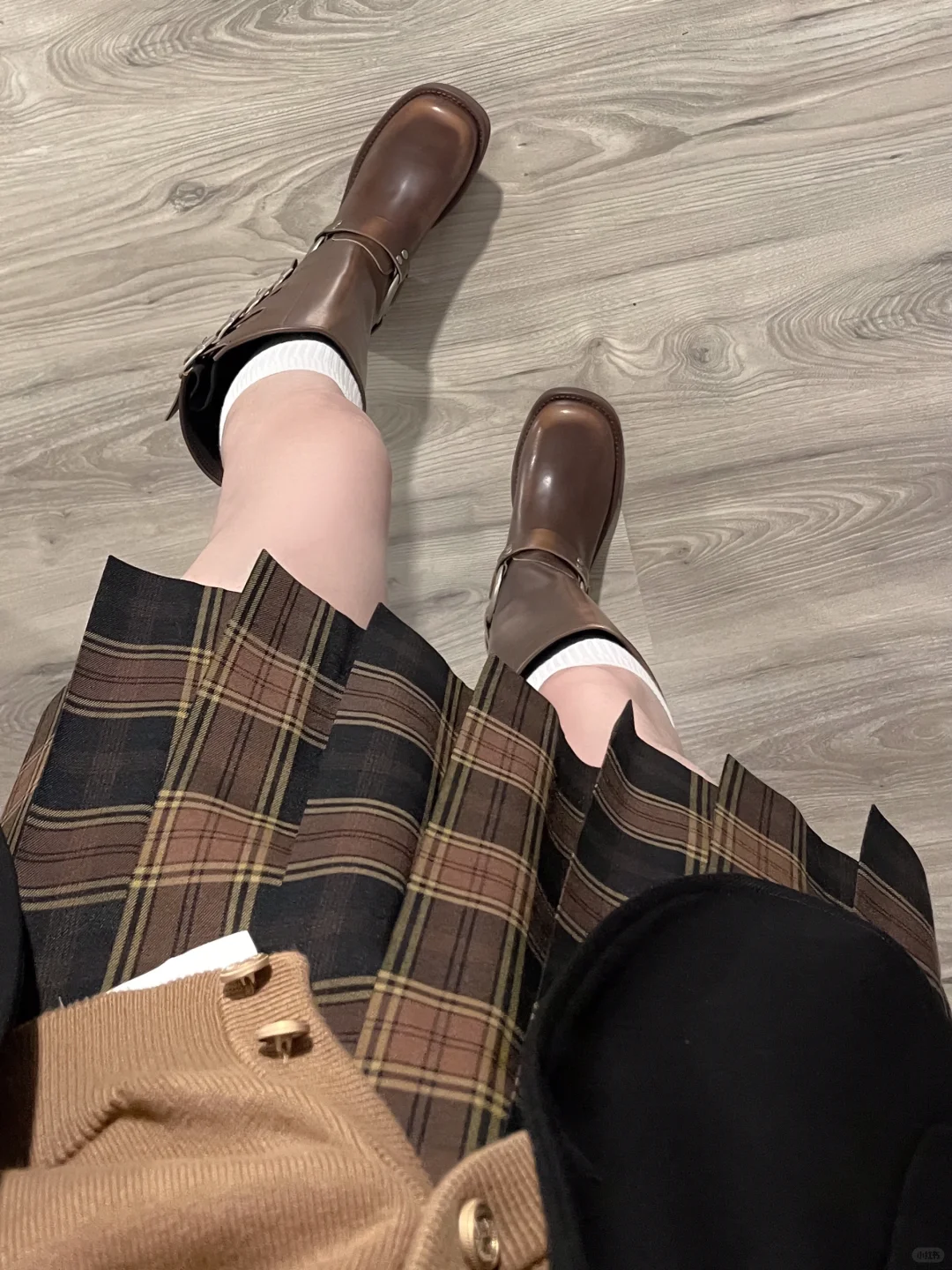 东京岁时记jk棕色格裙🧇松果小姐