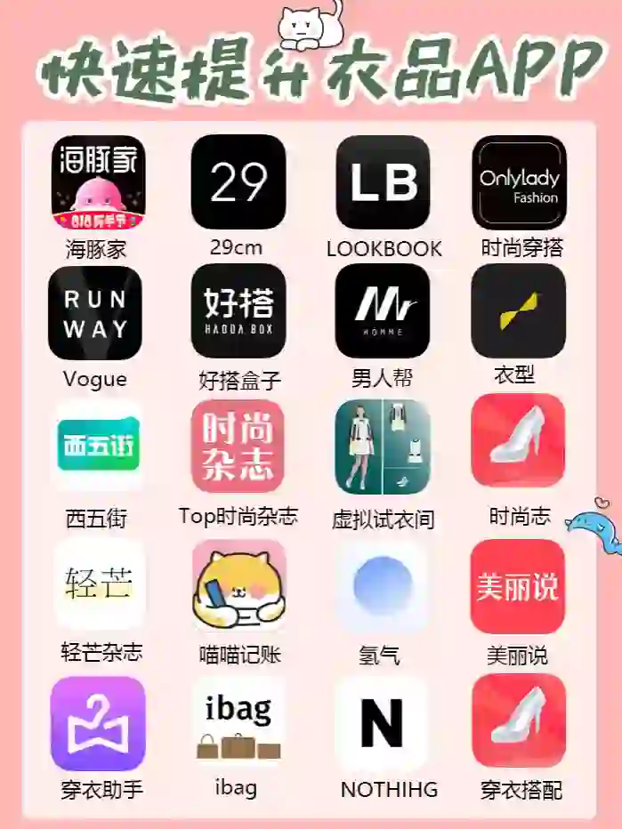 20个快速提升衣品的app💗你的搭配灵感