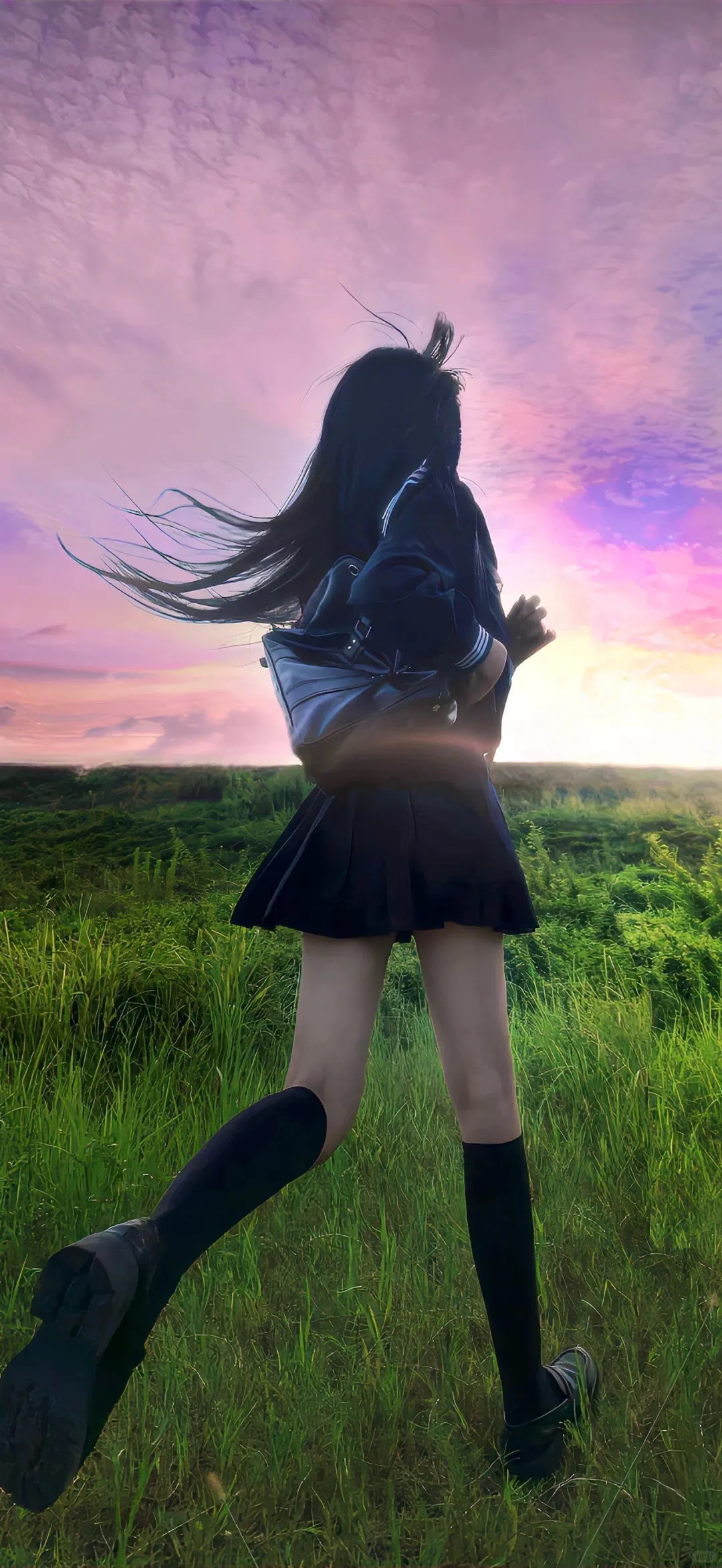 壁纸|向你跑来的魔法少女