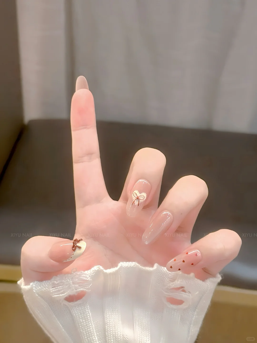 秋冬美甲look🪄水润蝴蝶结猫猫少女🎀