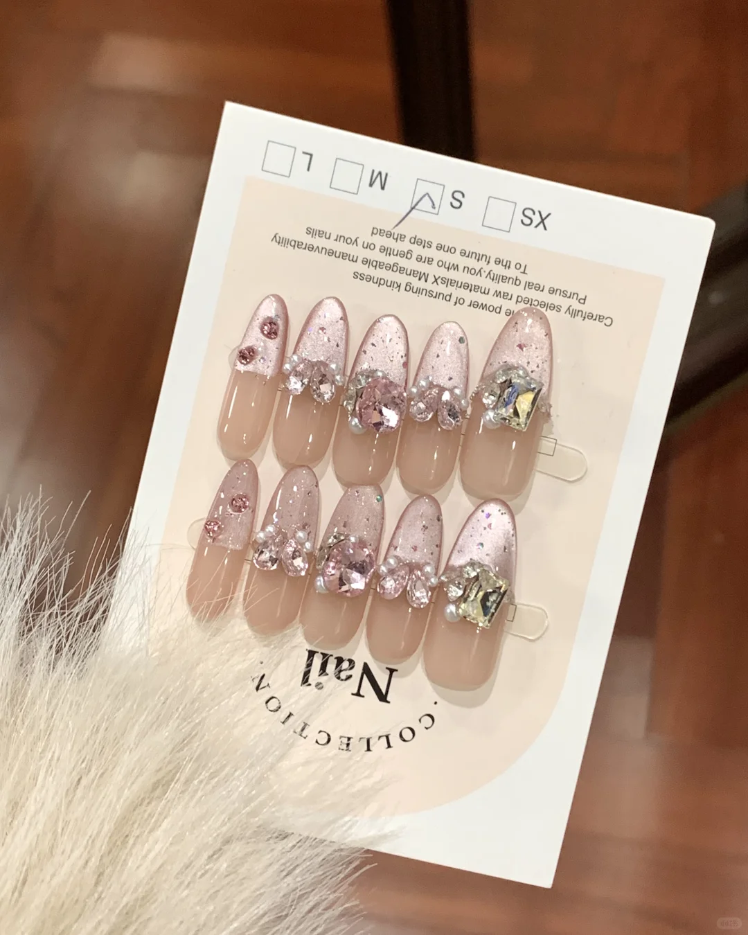 甜妹美甲💅水光感法式小桃花🌷✨