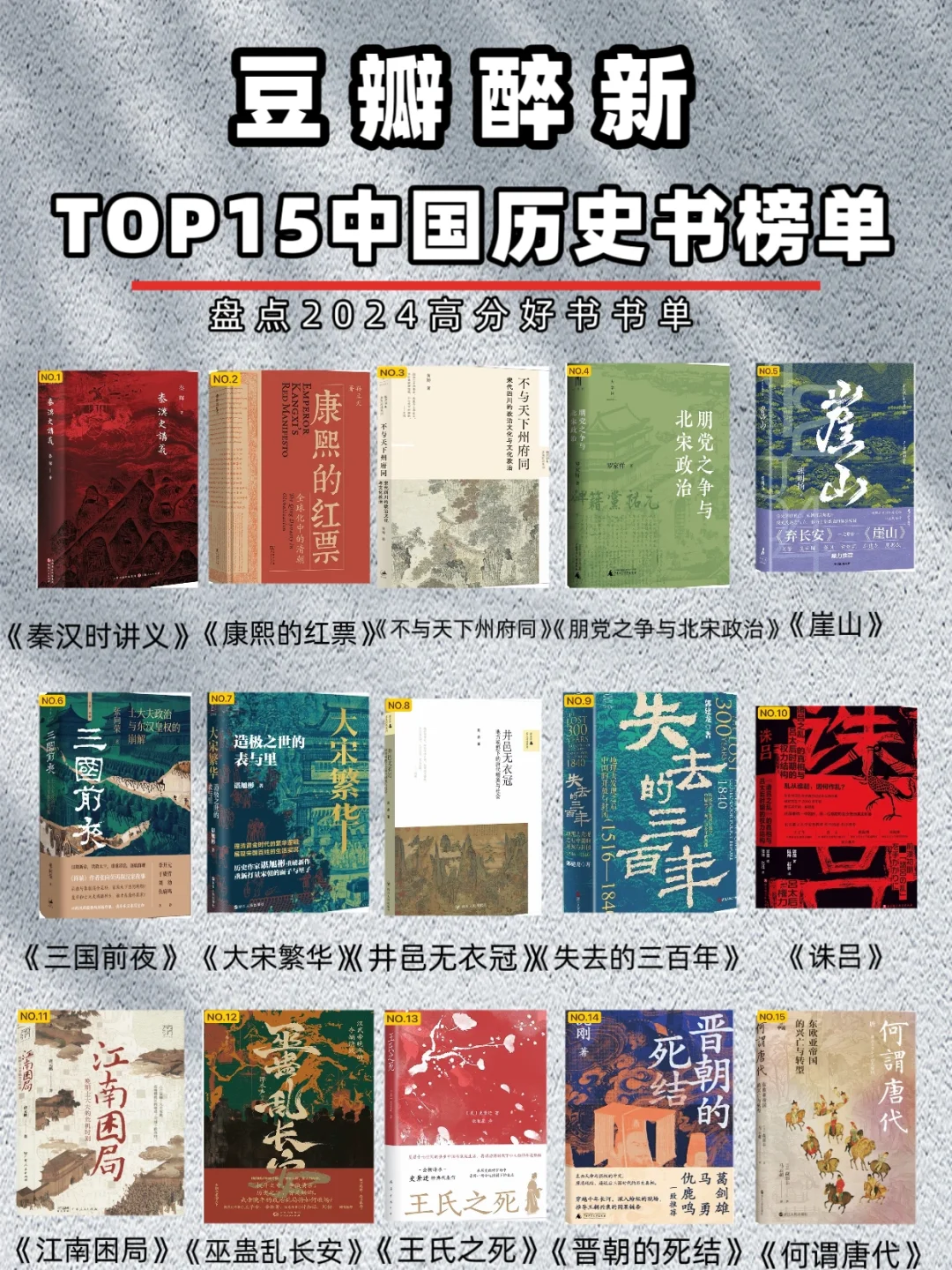 豆瓣高分｜历史书单15本🔥拓宽认知边界