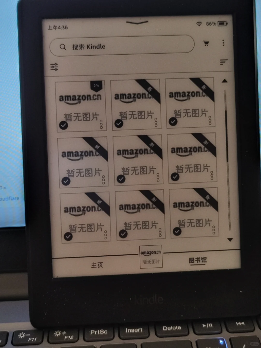 为什么kindle传书上去是这样的