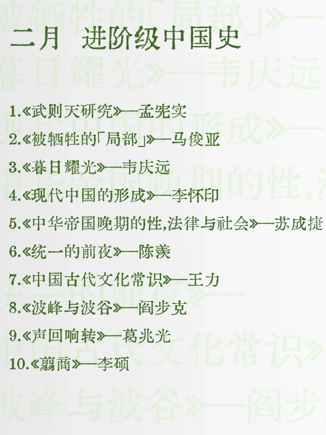 如果你从2025年1月开始读书（下半年）