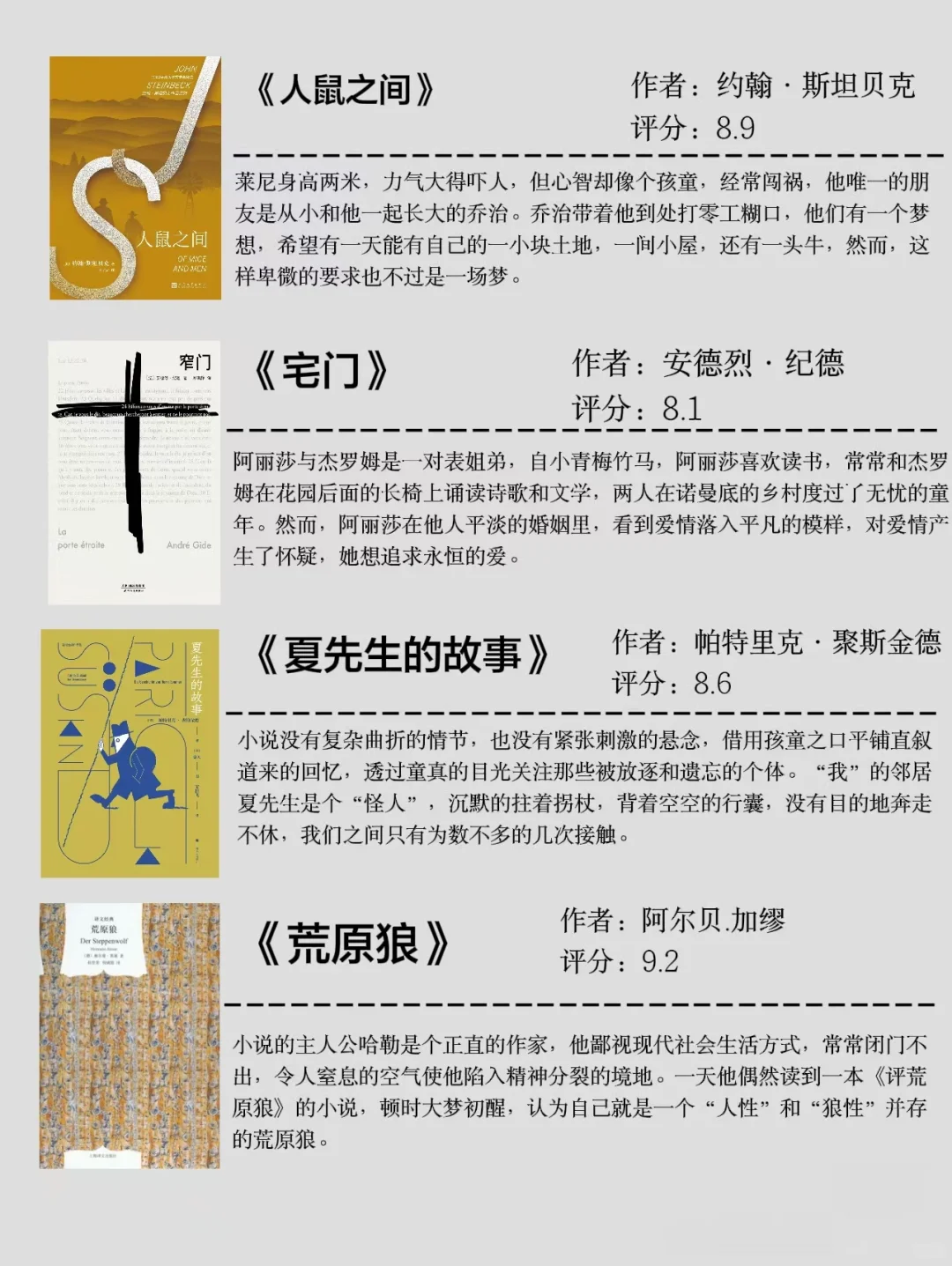 20本很薄却很经典，一口气就能读完的书。