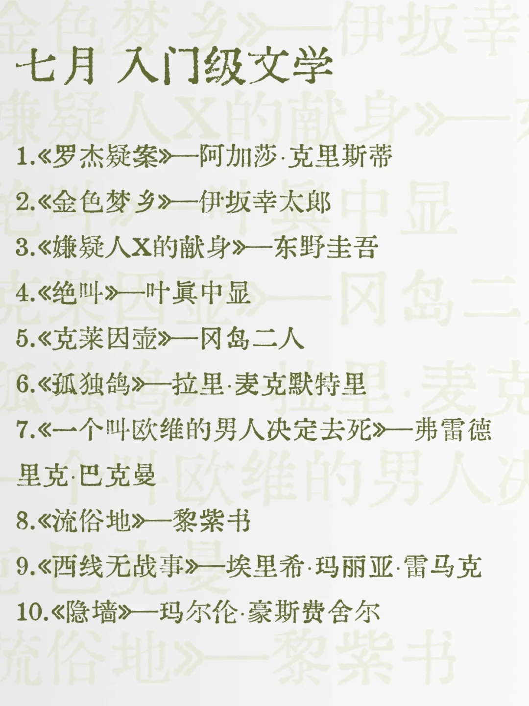 如果你从2025年1月开始读书（下半年）