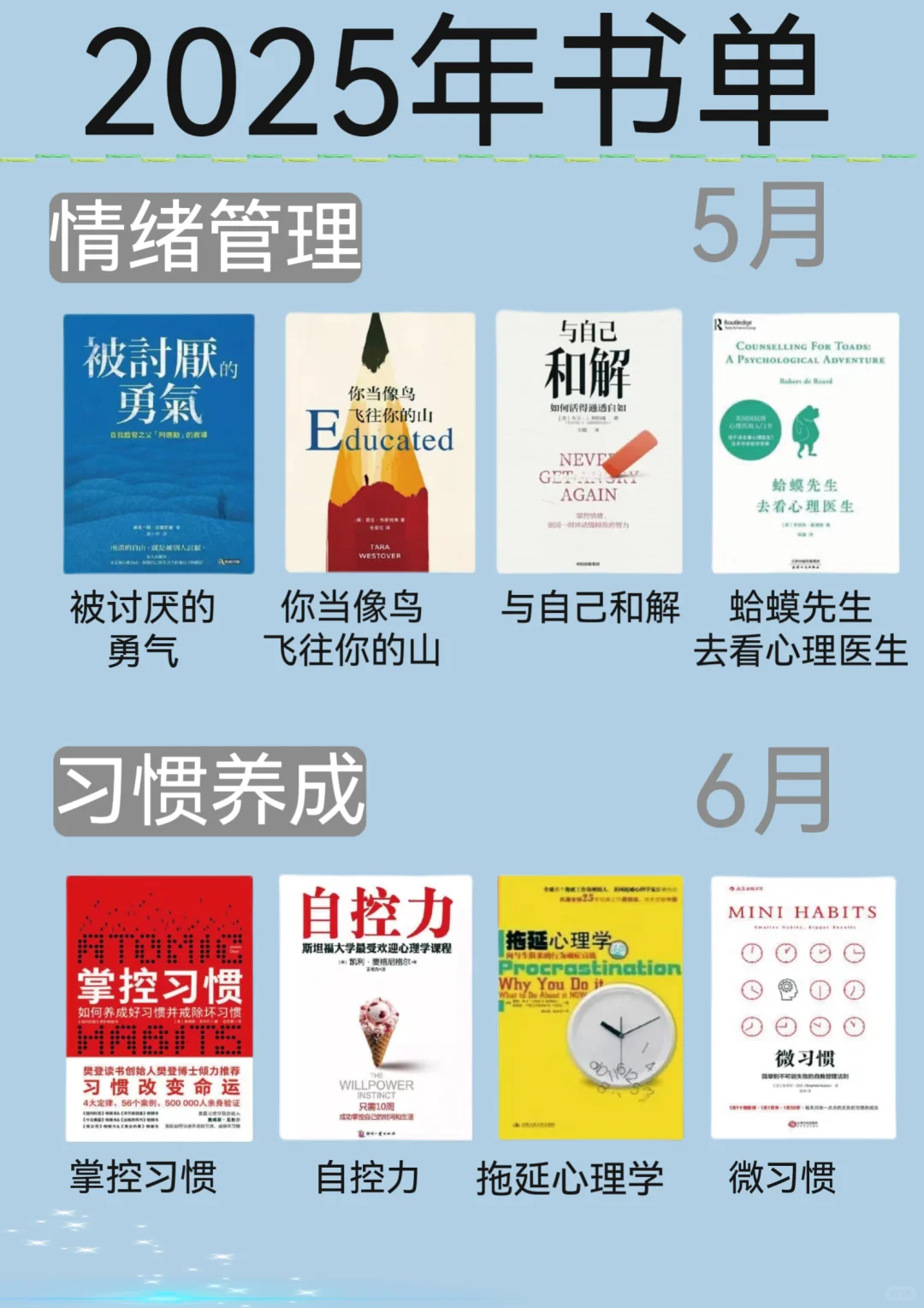 2025年书单/有野心的人已经在悄悄拔尖了！