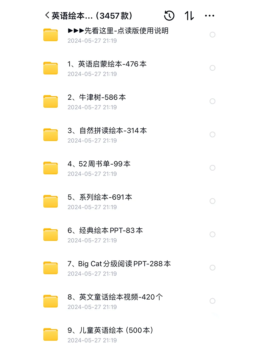 终于整理完了～9000+套儿童绘本电子版分享