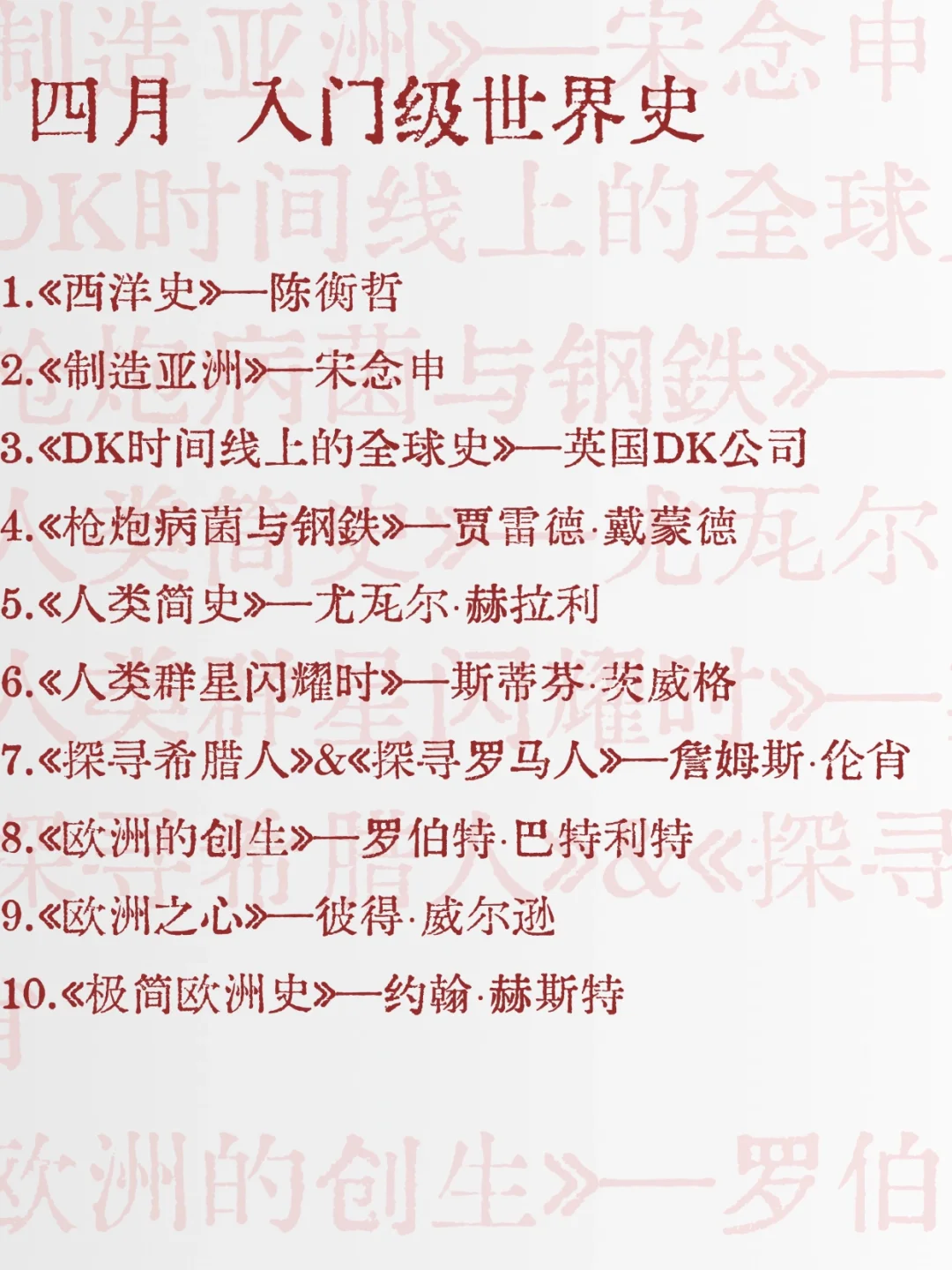 如果你从2025年1月开始读书（下半年）