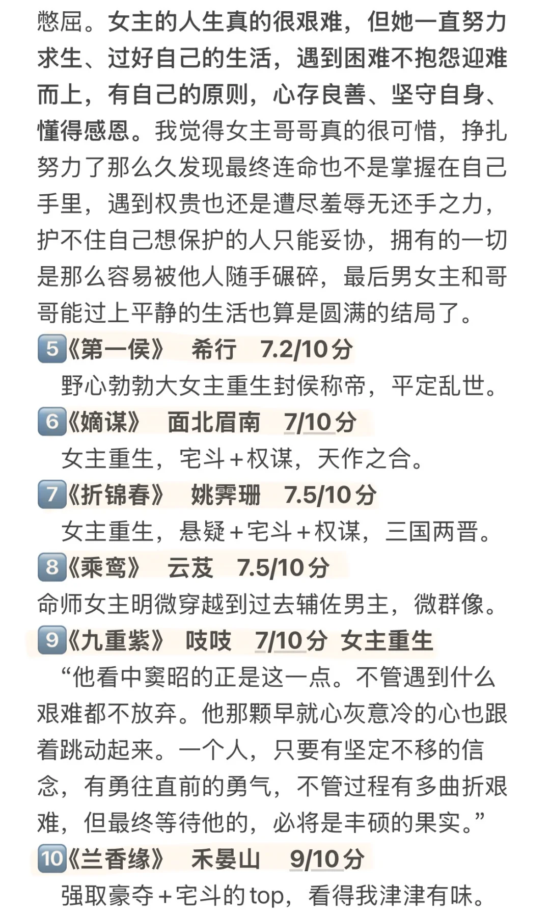 十四年书龄读者的古言小说年度总结书单