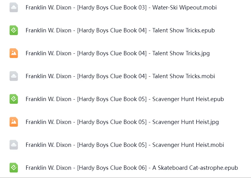 电子书 Hardy Boys Clue Book Series  哈