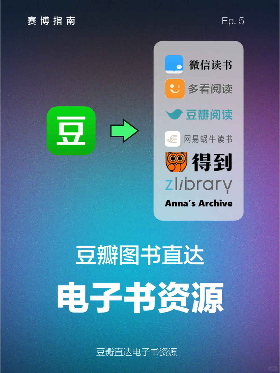 不用在找地址了，豆瓣直达电子书资源