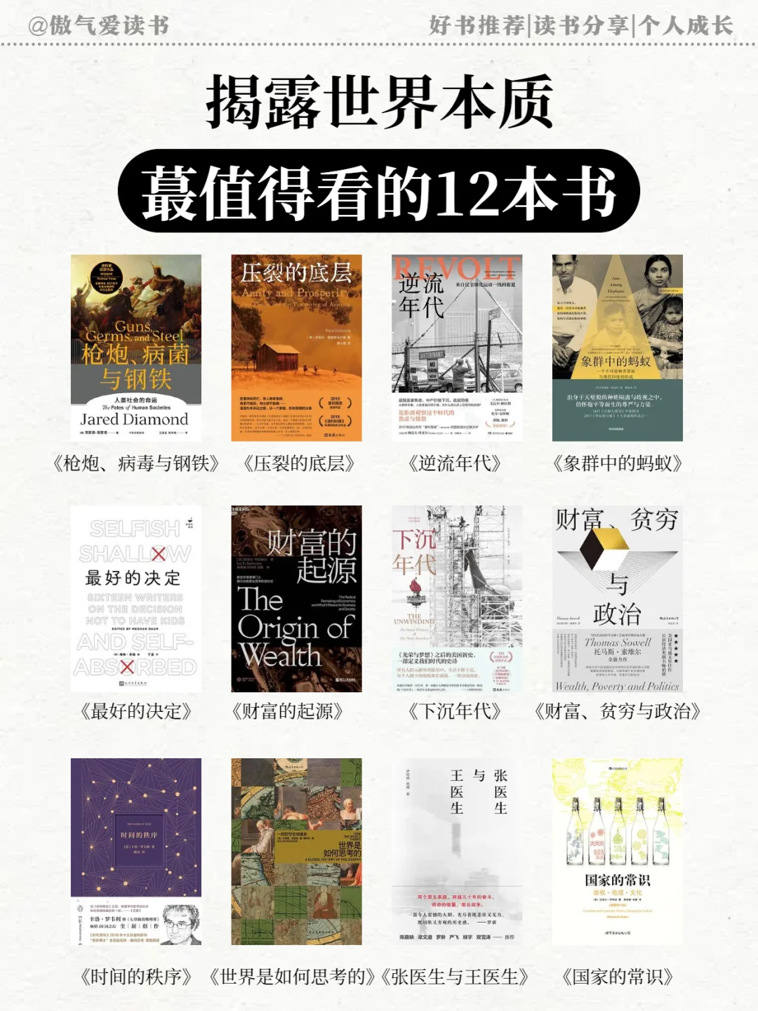揭露世界本质，这12本书让你看透真相！🔍