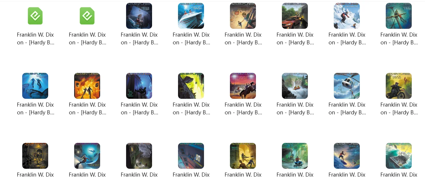 电子书+音频 Hardy Boys Adventures Series